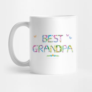 Best Grandpa - tropical wordart Mug